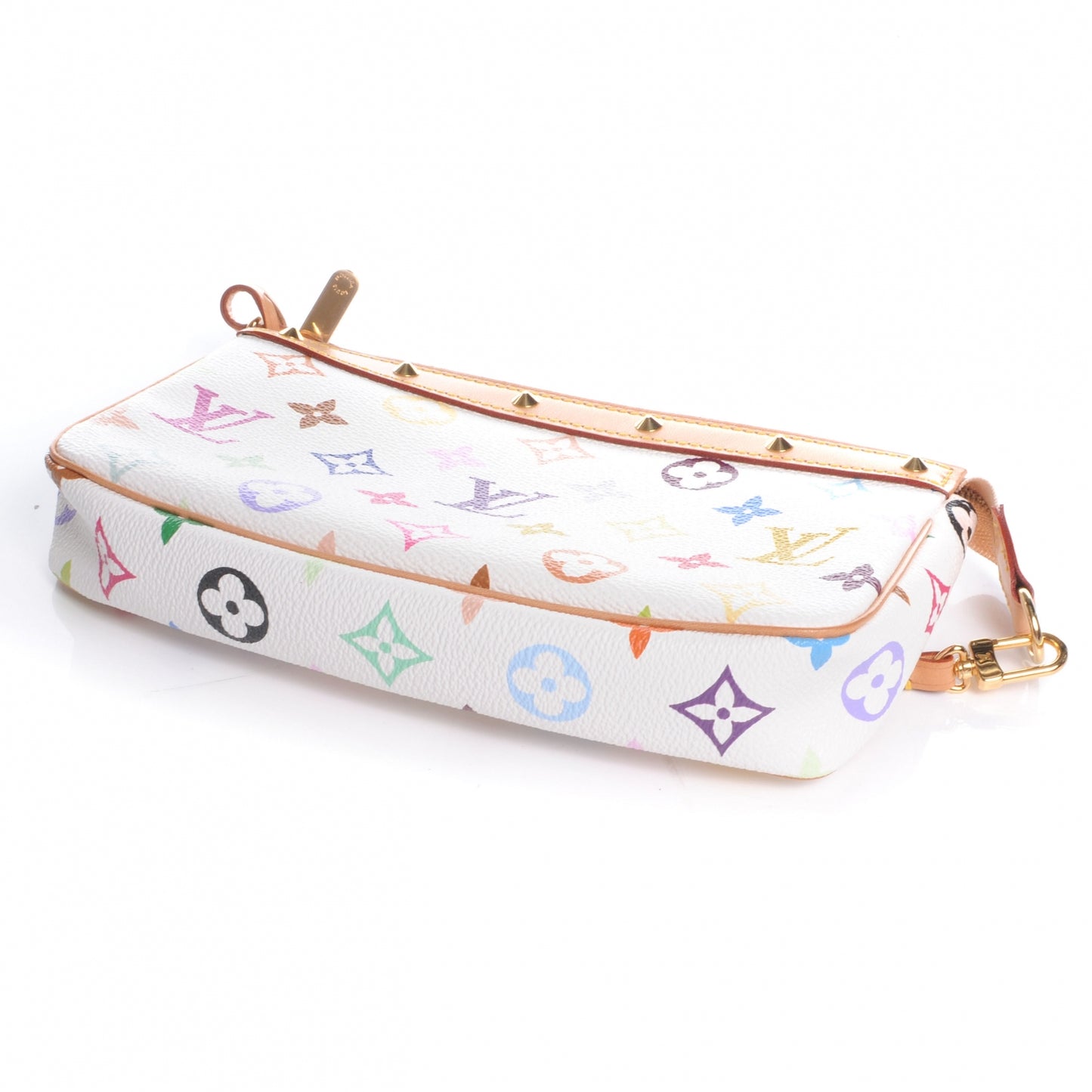 Monogram Multicolor Pochette Accessories White