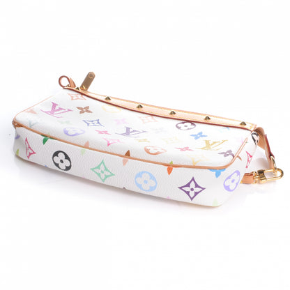 Louis Vuitton Monogram Multicolor Pochette Accessories White 5 of 8