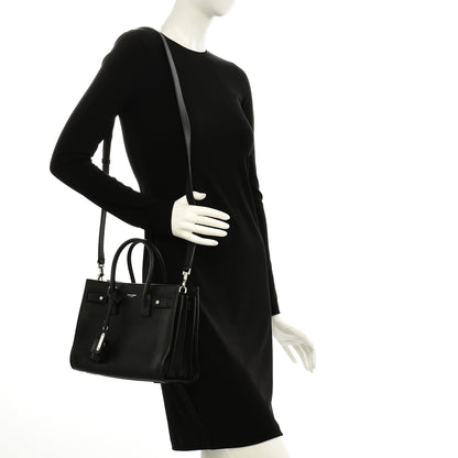 Saint Laurent Grained Calfskin Baby Sac De Jour Black 2 of 6