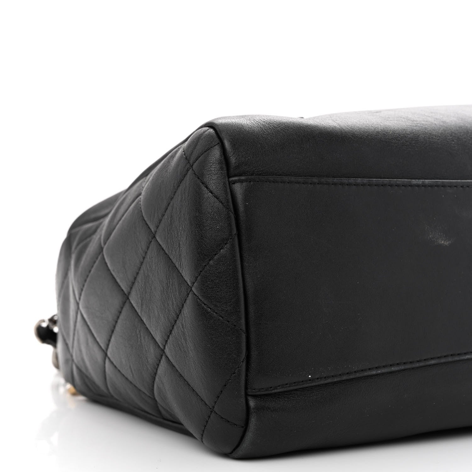 Chanel Calfskin Chain 20s Signature Hobo Black 9 of 12