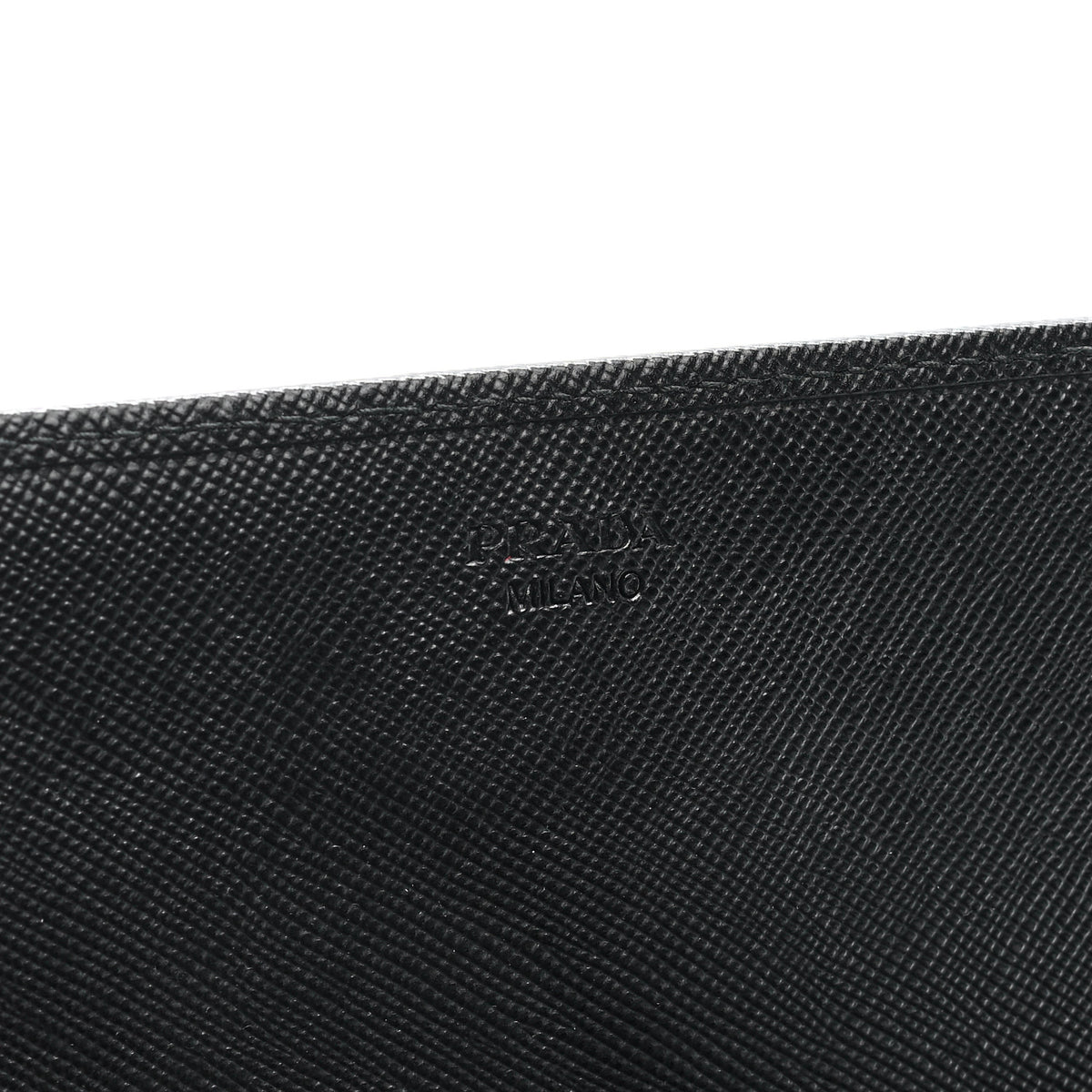Prada Vitello Move Metal Oro Chain Wallet Black 6 of 9