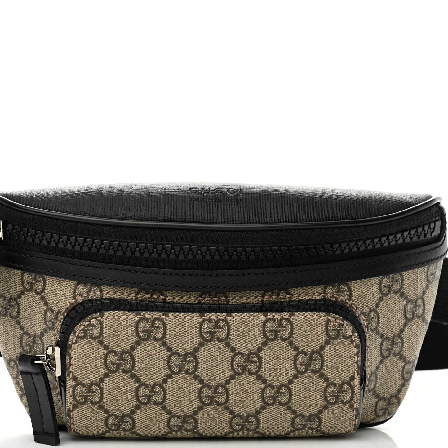 GG Supreme Monogram Belt Bag Black