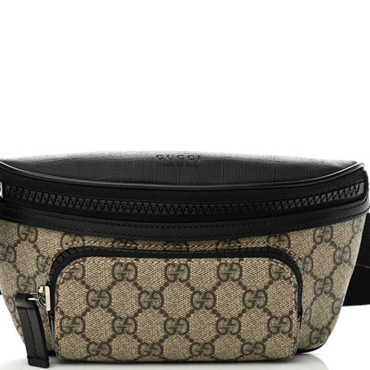 Gucci GG Supreme Monogram Belt Bag Black 8 of 11