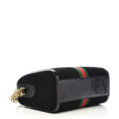 Gucci Suede Patent GG Web Medium Ophidia Boston Black 3 of 9