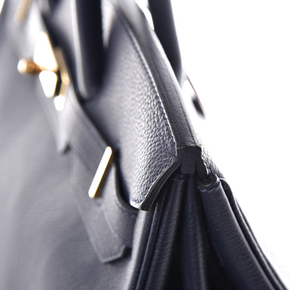 Hermes Togo Birkin 35 Bleu Nuit 35 of 38