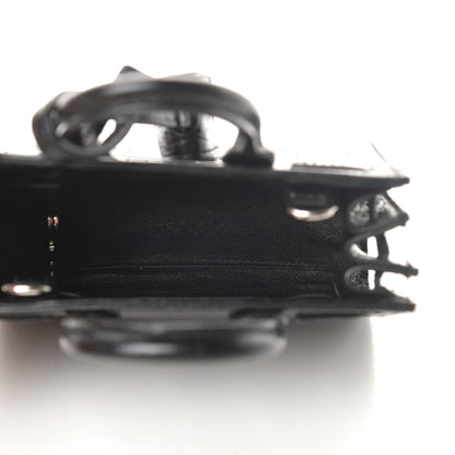 Saint Laurent Calfskin Crocodile Embossed Toy Sac De Jour Black 5 of 11