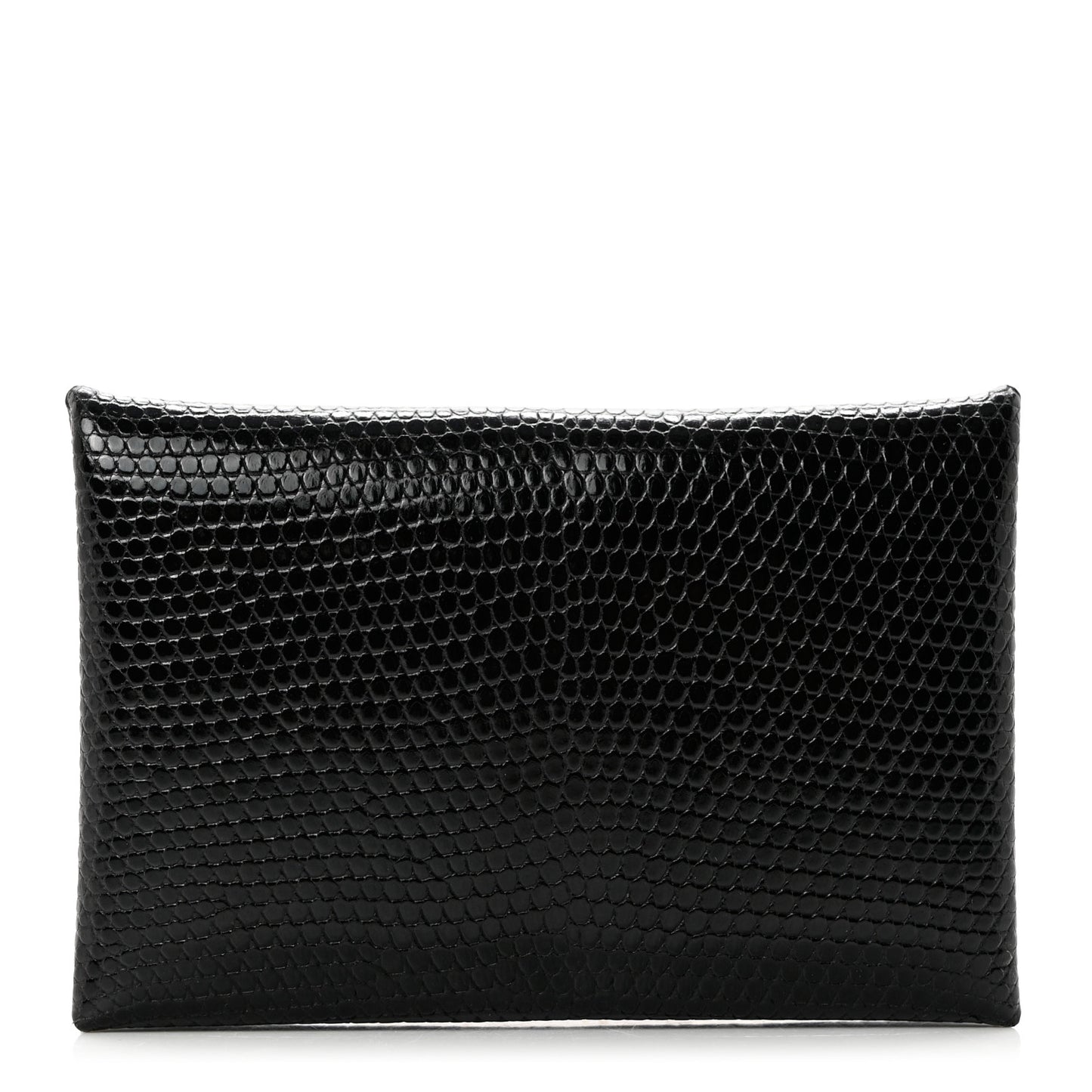 Lizard Calvi Card Case Black