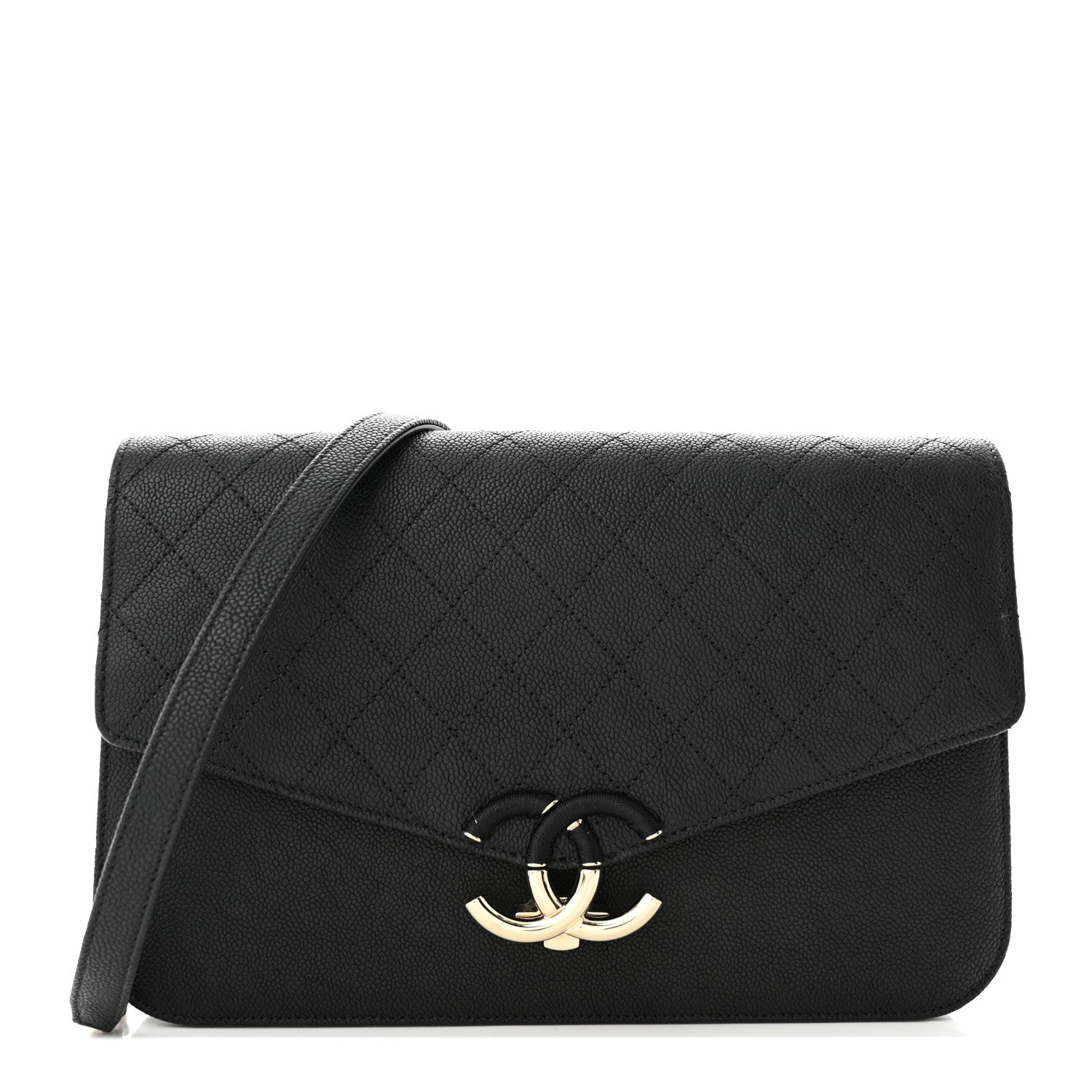 Chanel Grained Calfskin Quilted Cuba Flap Black 1 of 10