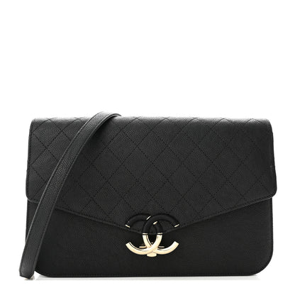 Chanel Grained Calfskin Quilted Cuba Flap Black 1 of 10