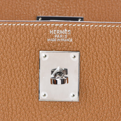 Hermes Chevre De Coromandel Kelly Sellier 32 Gold 18 of 38