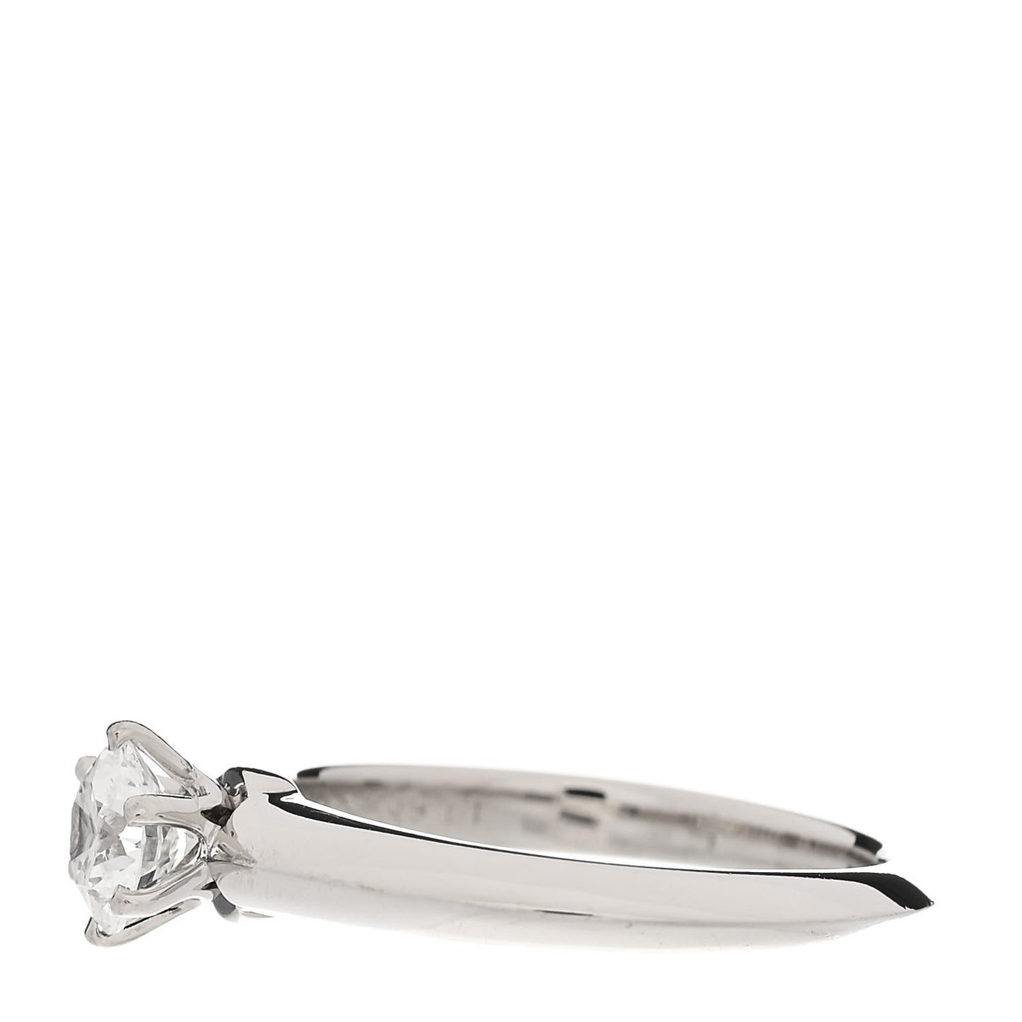 Platinum Diamond .49ct Solitaire Engagement Ring 49 5