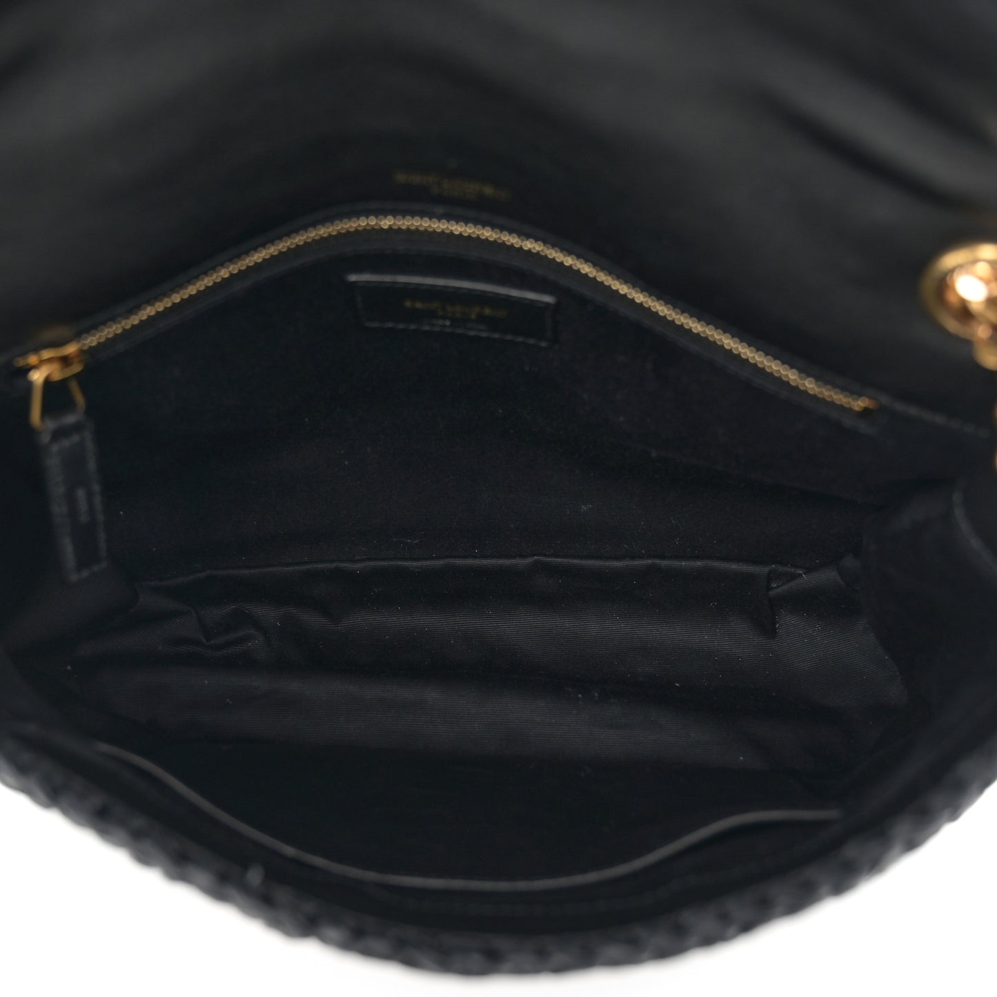 Raffia Calfskin Monogram Medium Niki Chain Satchel Black