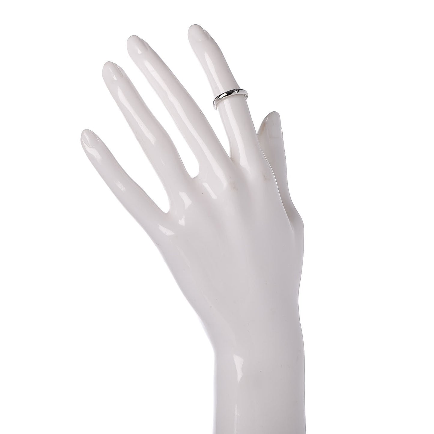 Platinum Diamond Elsa Peretti Band Ring 46 3.75
