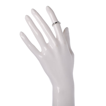 Tiffany Platinum Diamond Elsa Peretti Band Ring 46 3.75 2 of 6