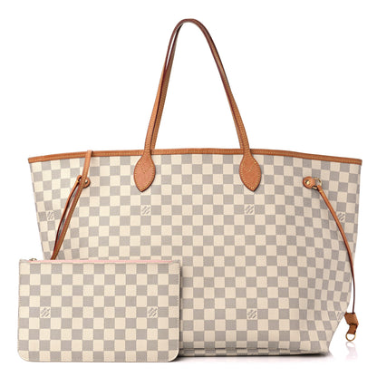 Louis Vuitton Damier Azur Neo Neverfull GM Rose Ballerine 1 of 15