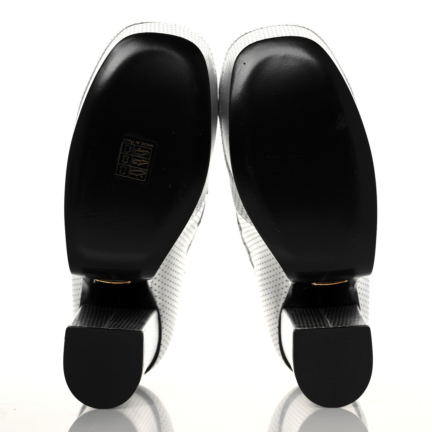Gucci Calfskin Otis Platform Loafers 40 Silver 5 of 8