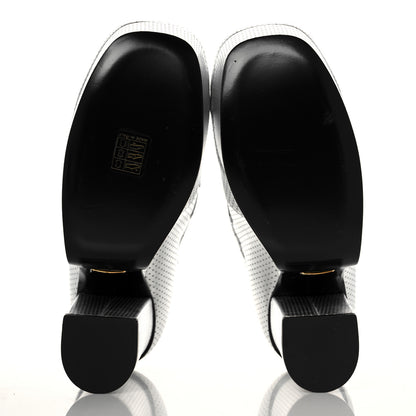 Gucci Calfskin Otis Platform Loafers 40 Silver 5 of 8