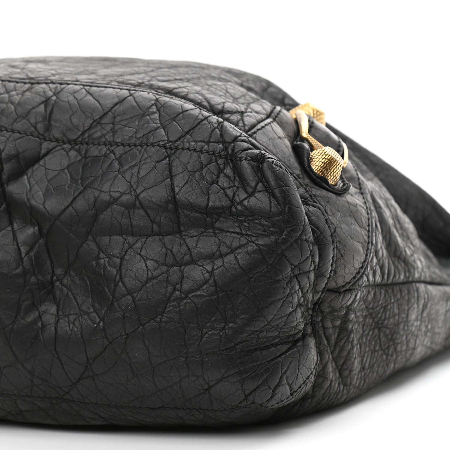 Balenciaga Agneau Giant 21 Gold Hardware Day Hobo Black 10 of 11