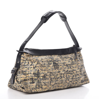 Chanel Tweed Lambskin Shoulder Bag Black 3 of 16