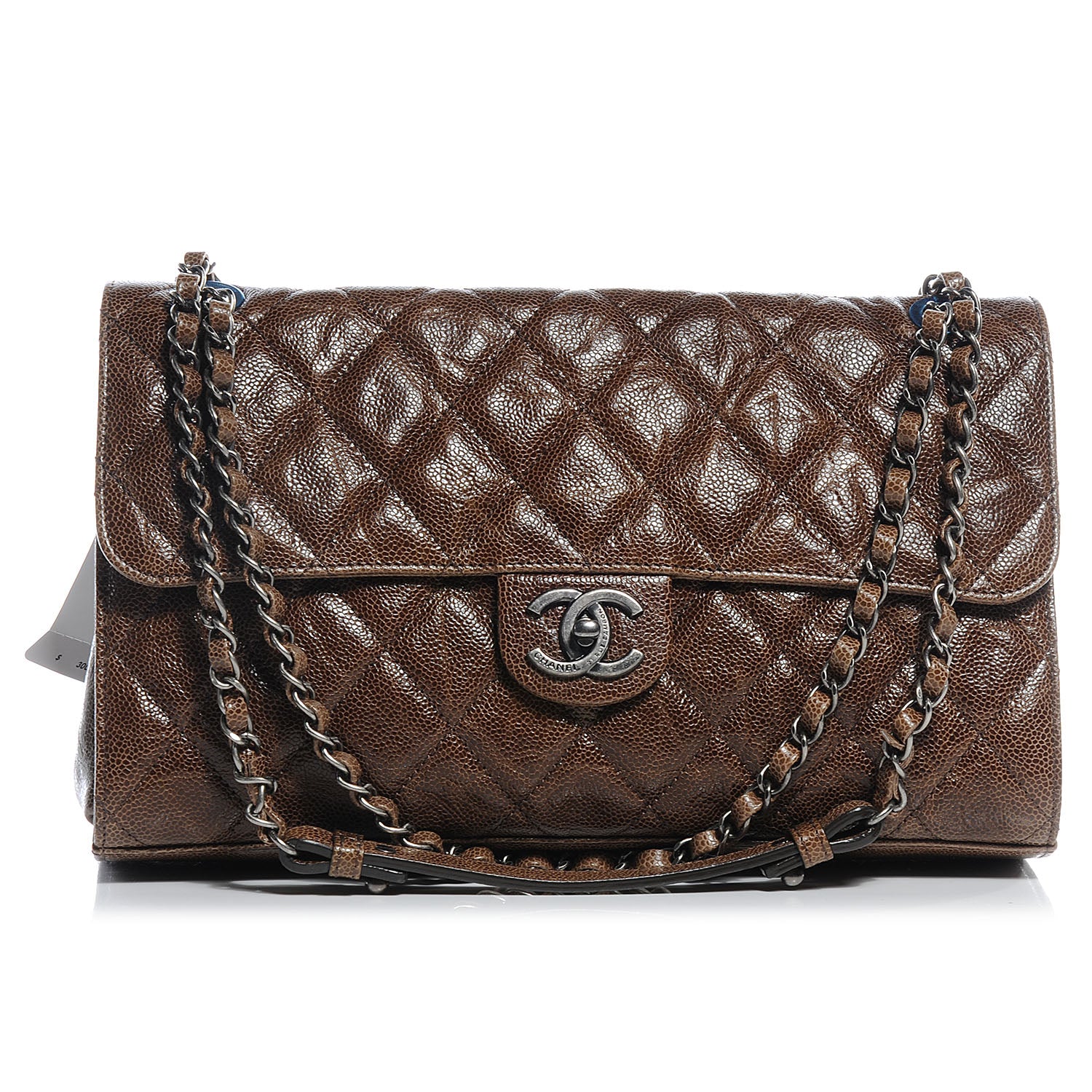 Chanel Caviar CC Crave Jumbo Flap Brown 1 of 8