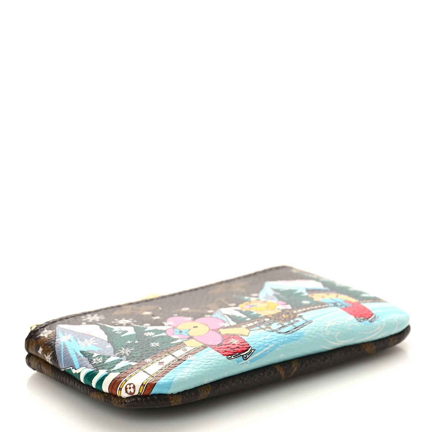 Monogram 2023 Christmas Animation Alpine Key Pouch Pink