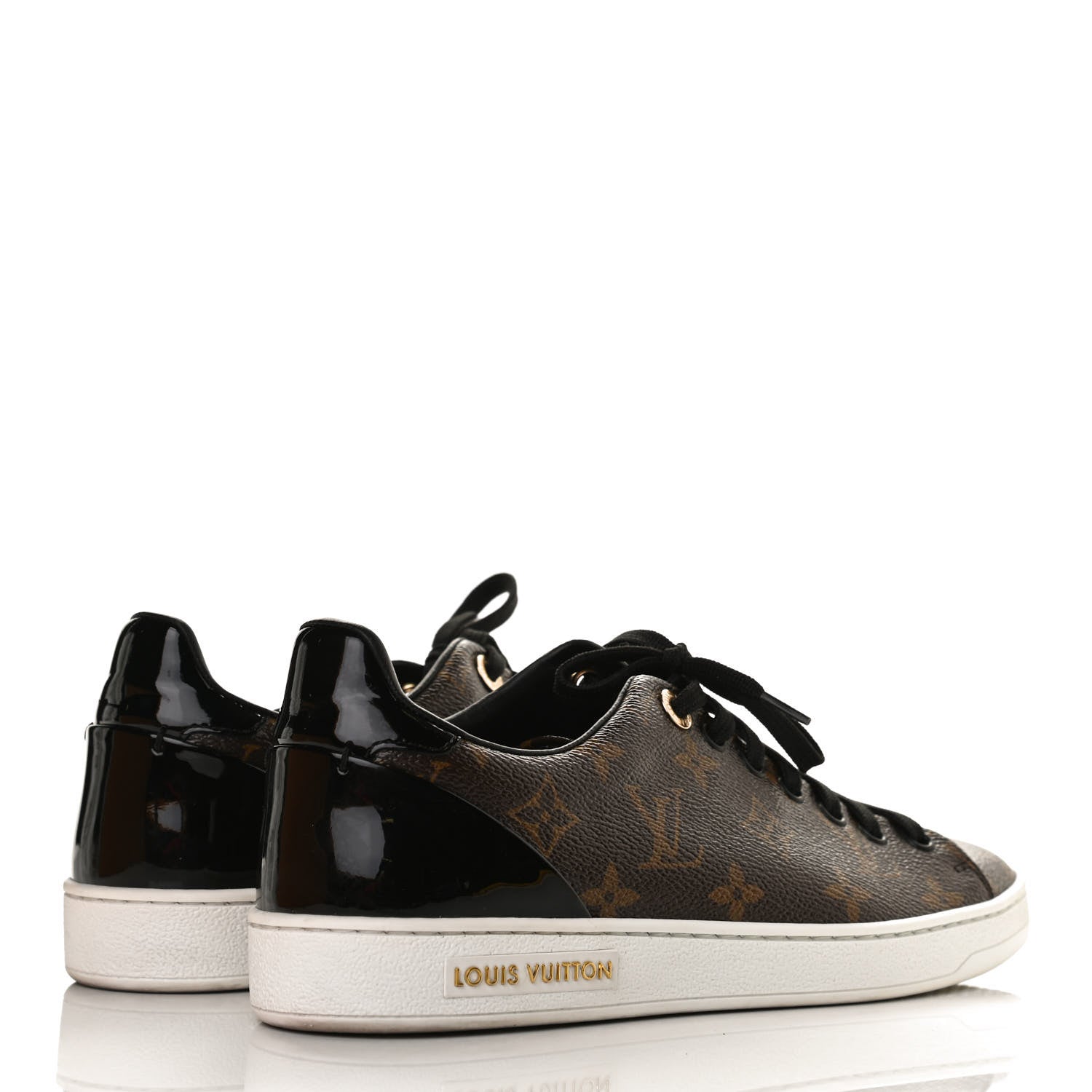Louis Vuitton Patent Monogram Frontrow Sneakers 39 4 of 11