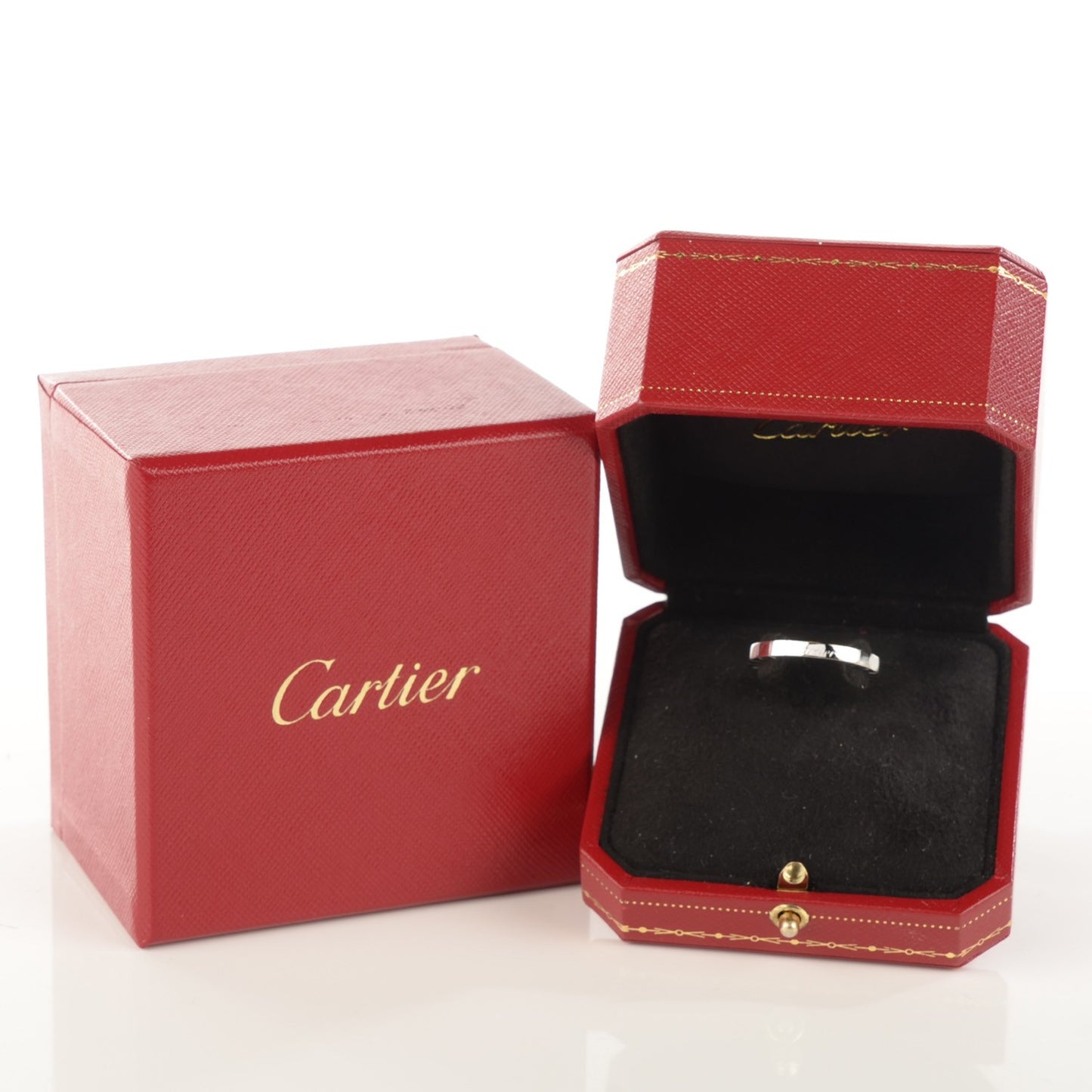 18K White Gold Lanieres Ring 59 8.75