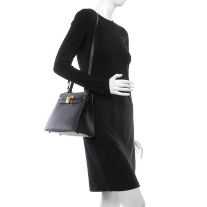 Hermes Epsom Kelly Sellier 28 Black 3 of 37