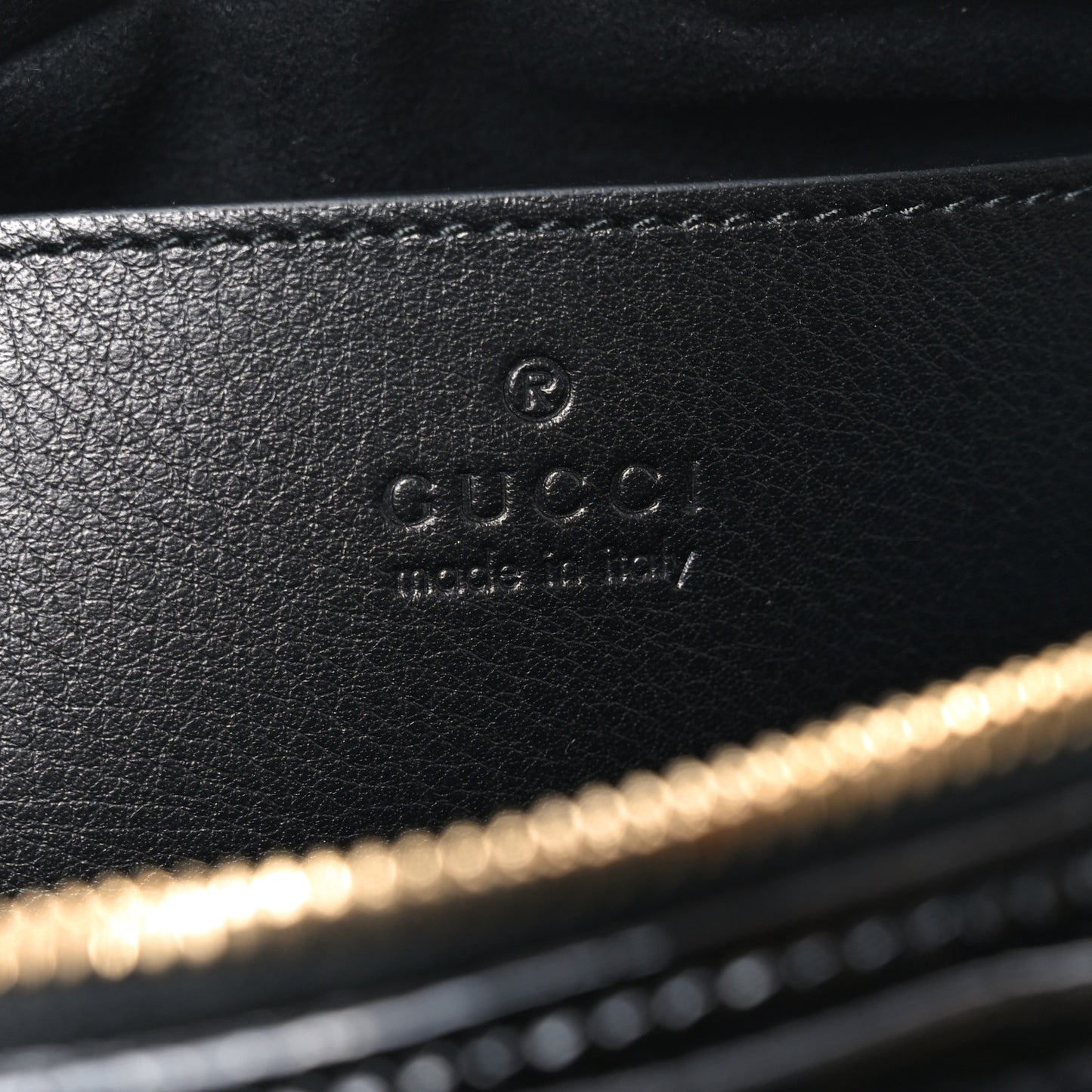 Patent Lambskin Matelasse Small GG Marmont Camera Bag Black