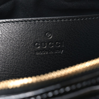 Gucci Patent Lambskin Matelasse Small GG Marmont Camera Bag Black 6 of 10