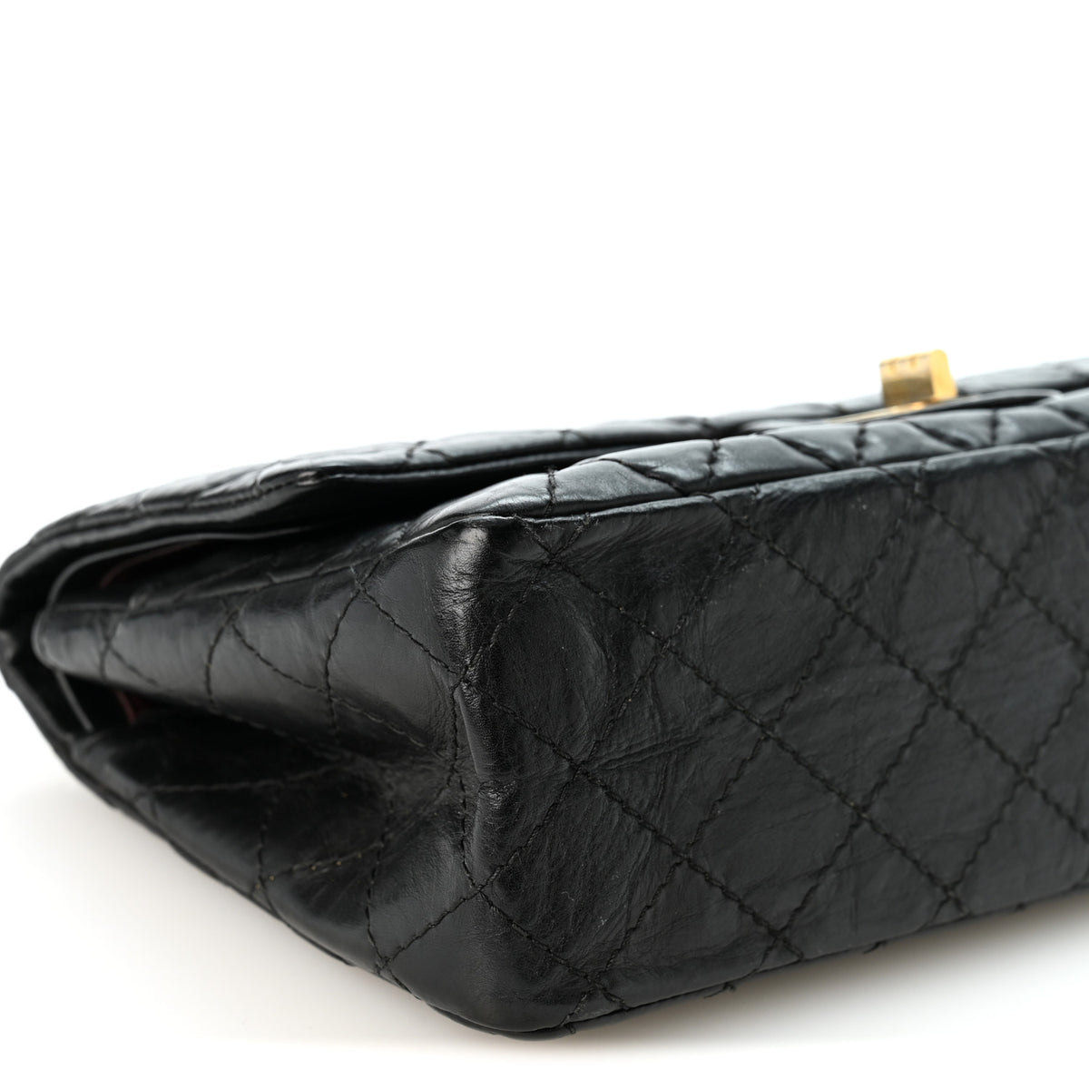 Chanel Aged Calfskin Quilted 2.55 Reissue 225 Flap Black 9 of 10