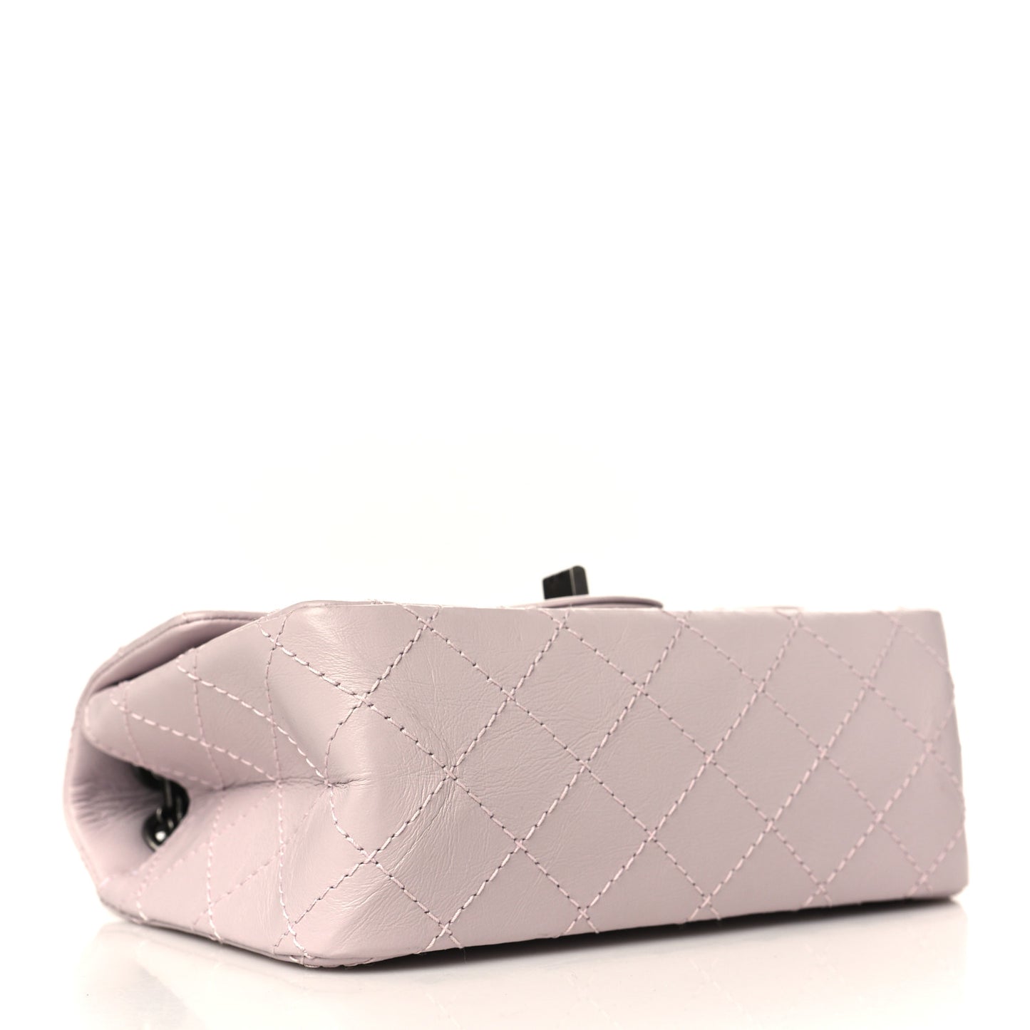 Aged Calfskin Quilted 2.55 Reissue Mini Flap Pink