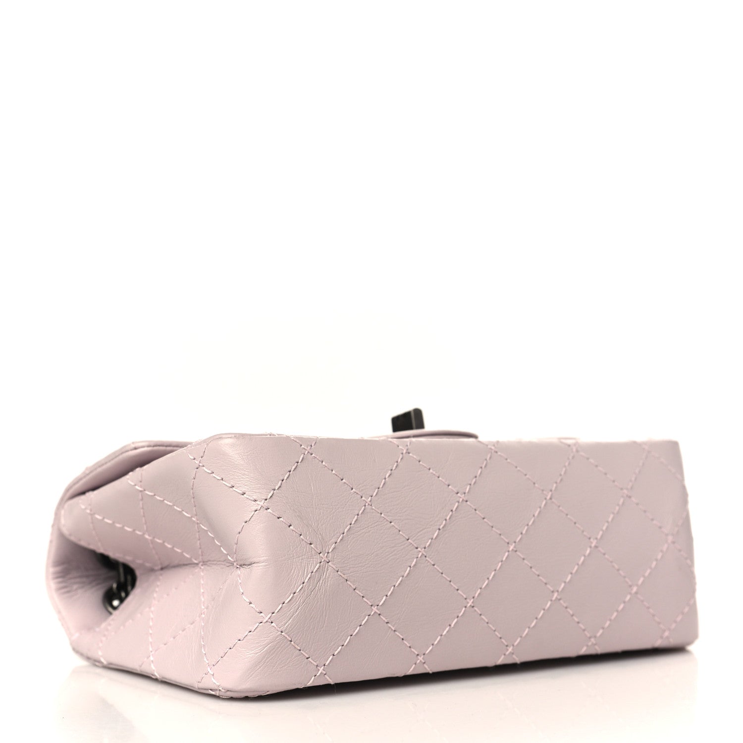 Chanel Aged Calfskin Quilted 2.55 Reissue Mini Flap Pink 4 of 9