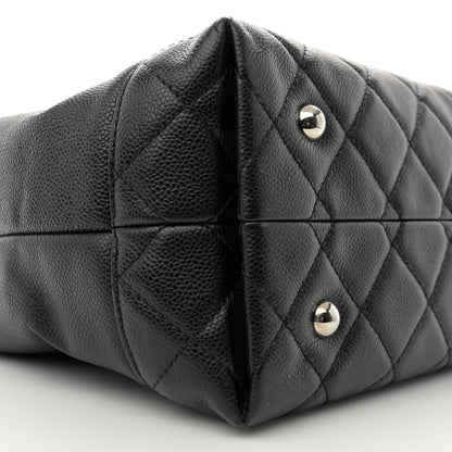 Chanel Caviar Large Soft CC Top Handle Tote Black 10 of 13