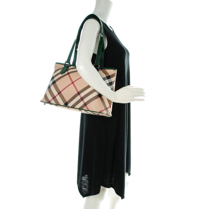 Burberry Supernova Check Regent Tote Green 2 of 11