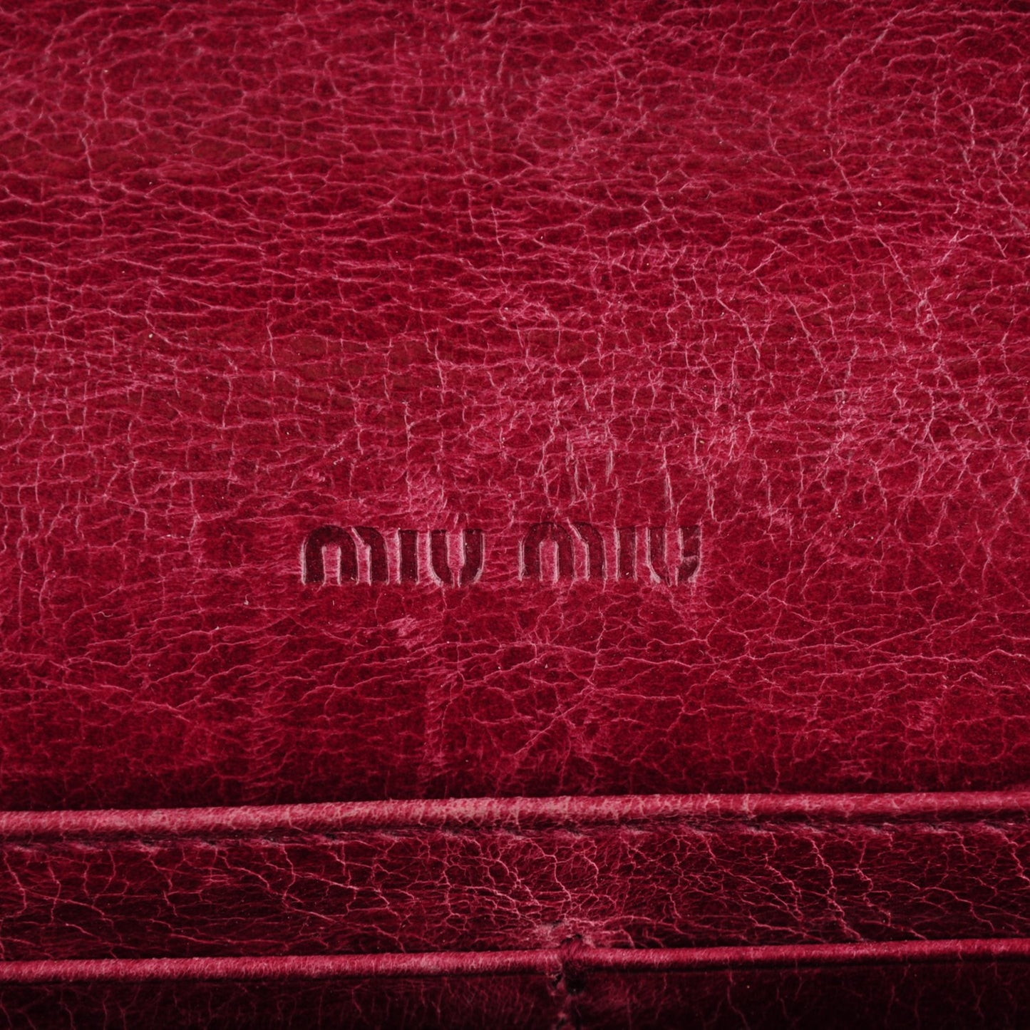 Matelasse Lux Flap Wallet Amarena