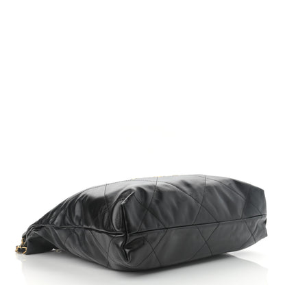 Chanel Shiny Calfskin Quilted Small Chanel 22 Black 5 of 11