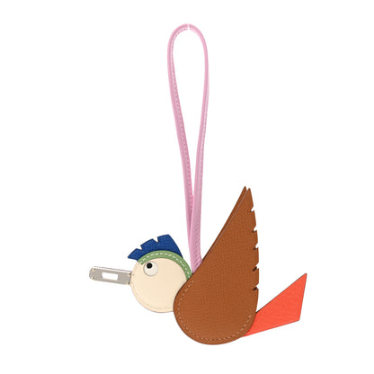 Hermes Epsom Swift Chevre Mysore Birdy Bag Charm Mauve Sylvestre Vert Poppy Gold Nata Craie 1 of 5