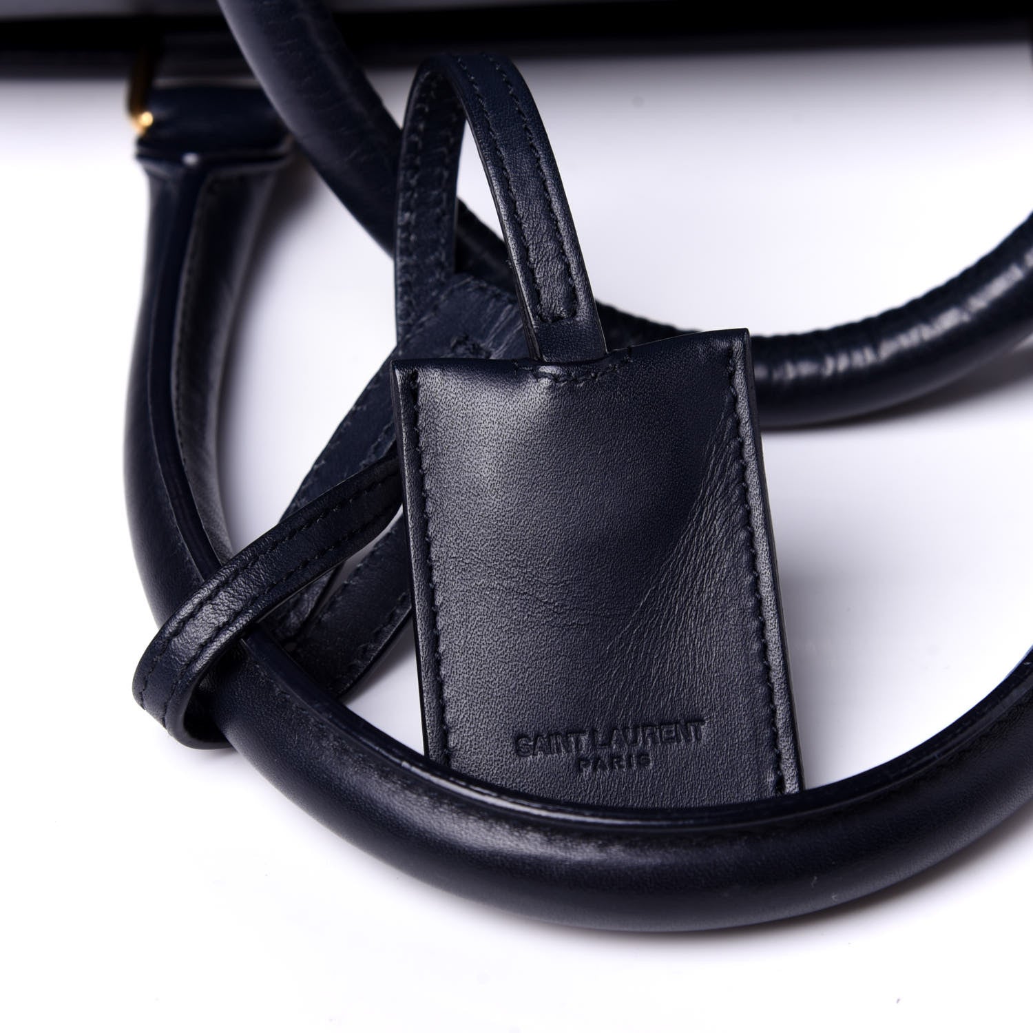 Saint Laurent Calfskin Classic Duffle 6 Marine 11 of 11