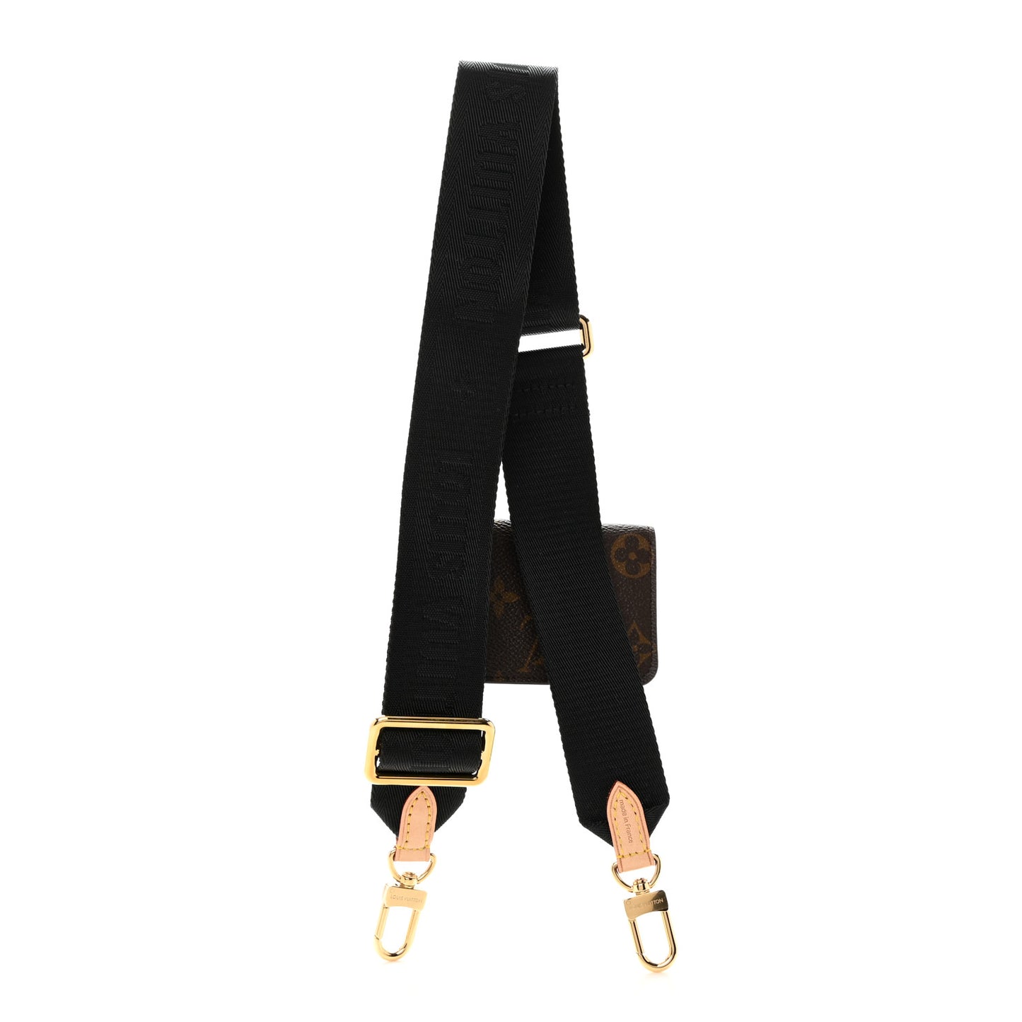 Monogram Felicie Strap & Go Shoulder Strap Black