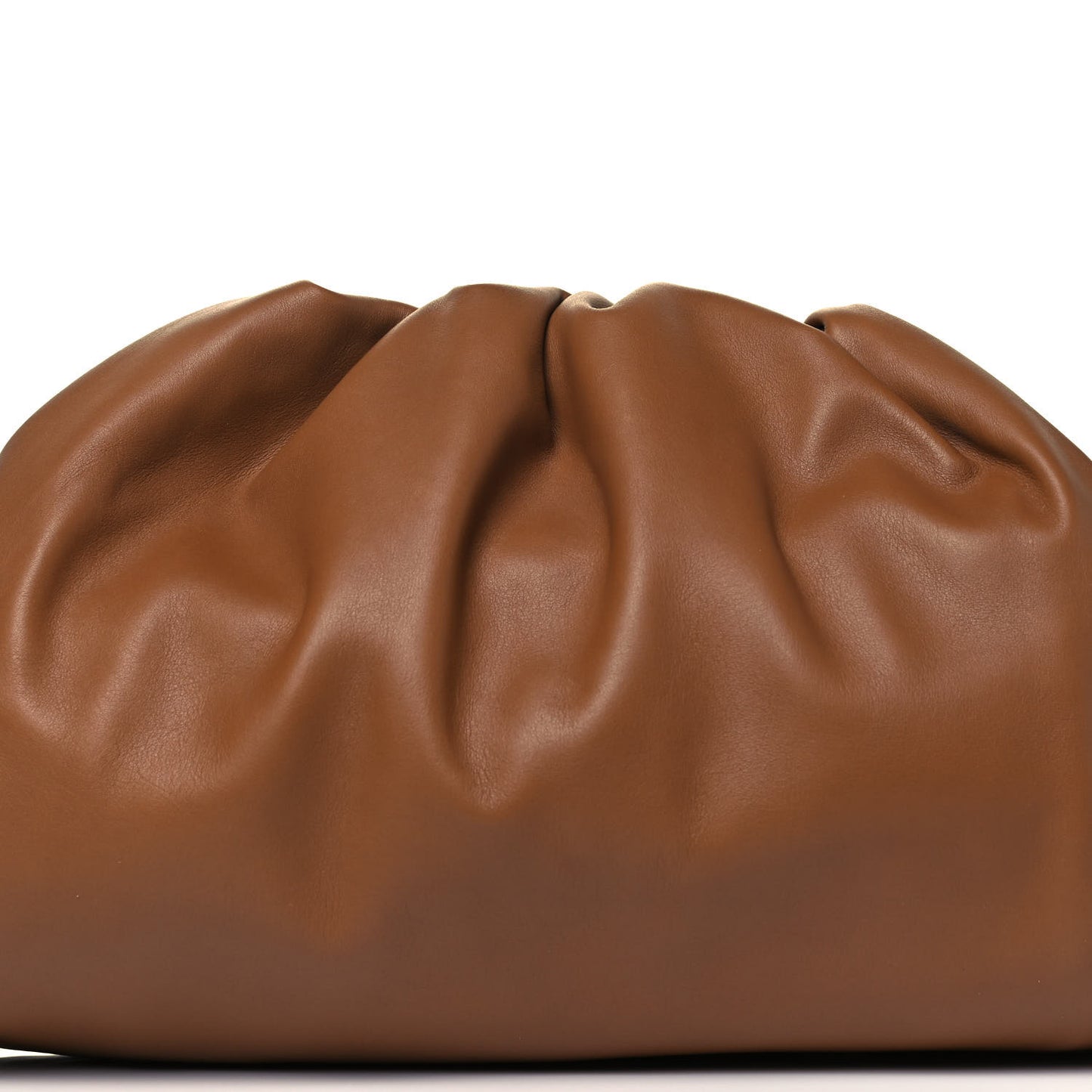 Smooth Butter Calf The Pouch Oversized Clutch Cammello