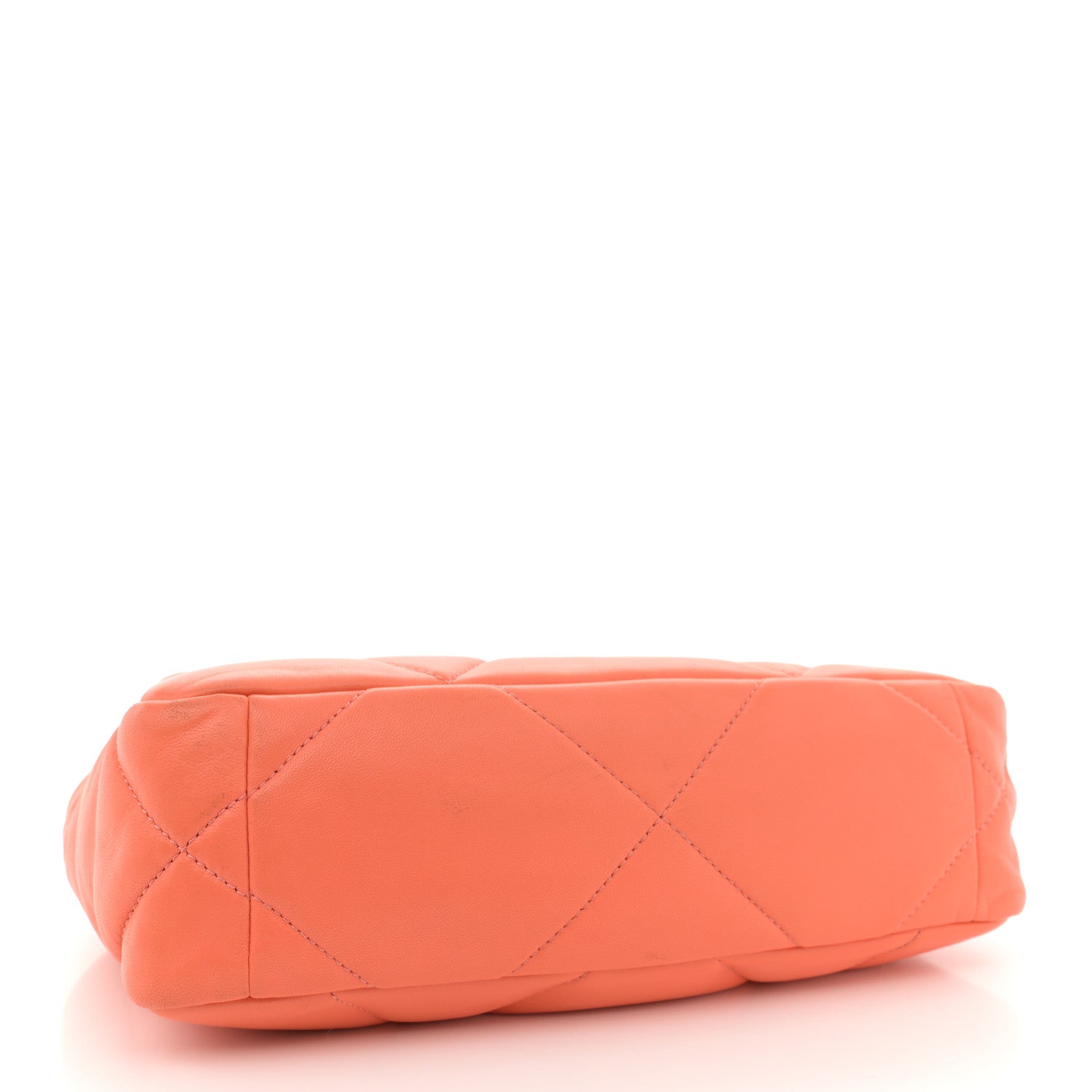 Chanel Lambskin Quilted Medium Chanel 19 Flap Orange 4 of 13