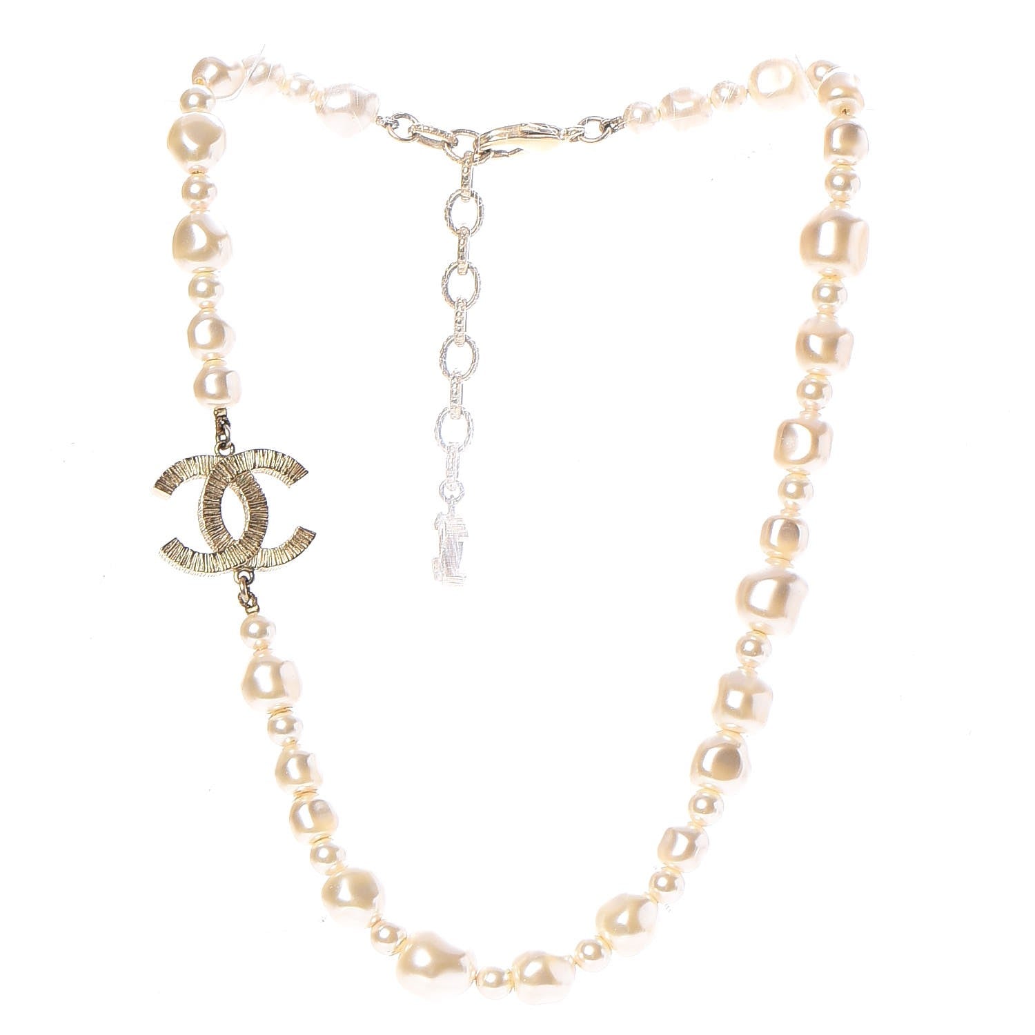 Chanel Graduated Pearl CC Short Necklace Gold 3 of 6