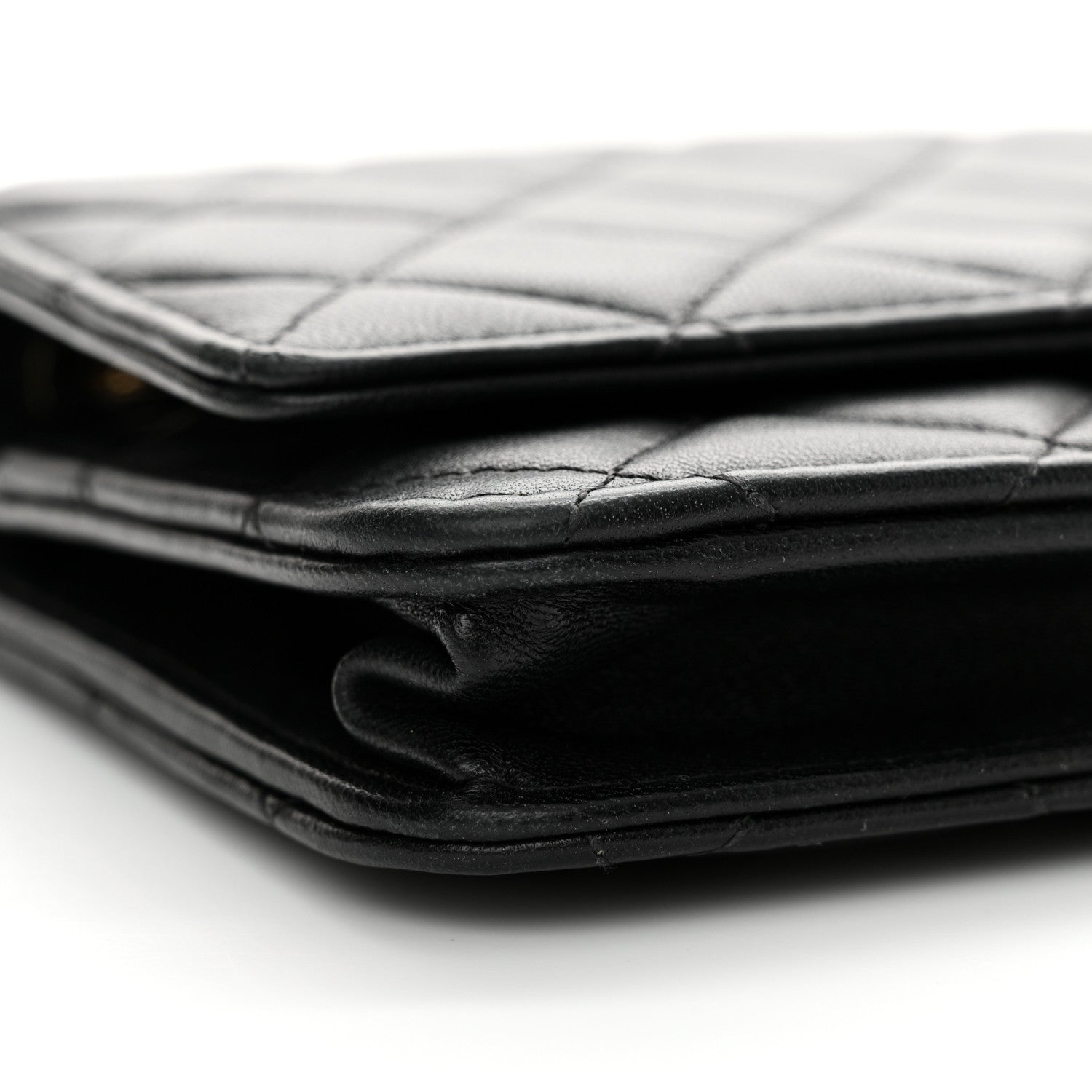 Chanel Lambskin Quilted Trendy CC Wallet On Chain WOC Black 11 of 15