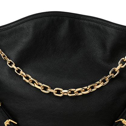 Givenchy Tumbled Calfskin Medium Voyou Bag Black 8 of 11