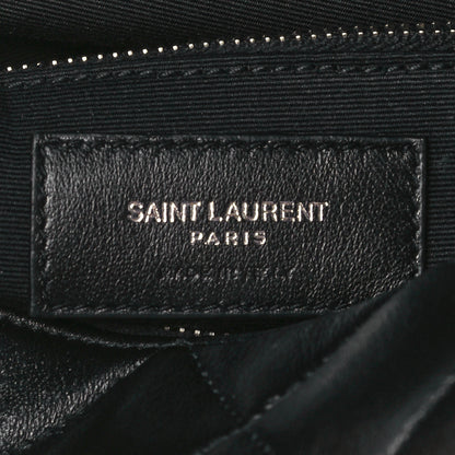 Saint Laurent Calfskin Y Quilted Monogram Small Loulou Bowling Bag Black 6 of 11