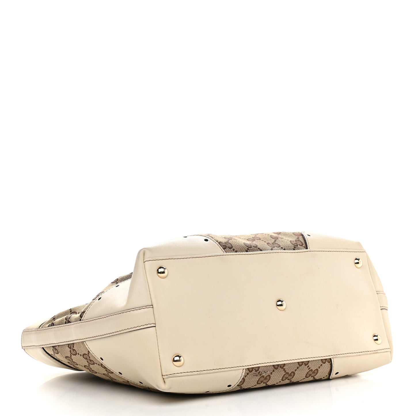 Monogram Large Punch Tote Off White