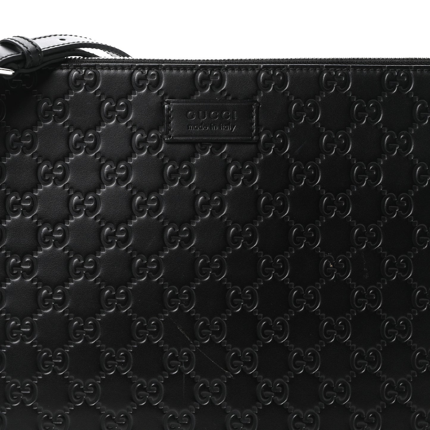 Guccissima Signature Messenger Bag Black