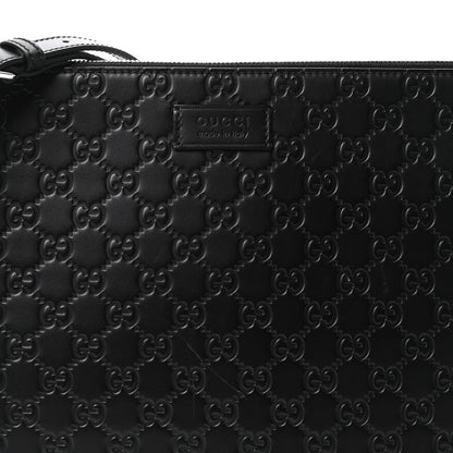 Gucci Guccissima Signature Messenger Bag Black 8 of 10