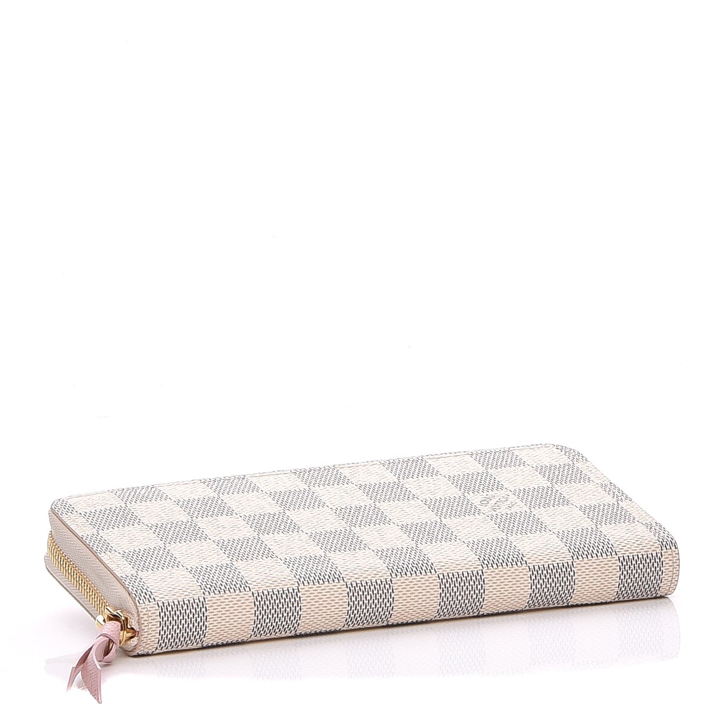 Damier Azur Clemence Wallet Rose Ballerine